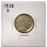 1938D Buffalo Nickel