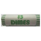 Roll of Mercury dimes