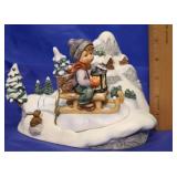 Hummel "Ride Into Christmas" Figure & Stand