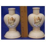 Hummel "Guiding Angels" Candle Holders (2pc)