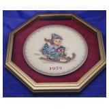 Hummel "Ride Into Christmas" Frmd Collector Plate