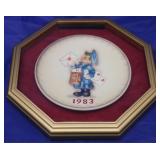 Hummel "Postman" framed Collector Plate 1983