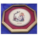 Hummel "Happy Past time" Framed Collector Plate