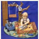 Hummel figure & Stand "Loads of Fun/ Sandbox "