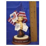 Hummel figure and Base "God Bless America"