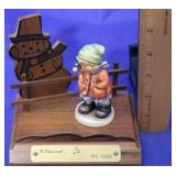 Hummel Figure & Base "All Bundled Up/ It