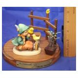 Hummel Figure & Stand " Singing Lesson/ Smilling..