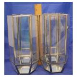 4pcs Glass Candle Holders