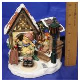 Hummel Figure & Stand "Holiday Fun/ Bavarian Chris
