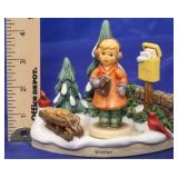 Hummel Figure & Stand "Winter Magic/ Sweet treats"