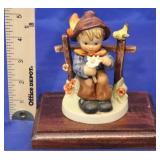 Hummel Figure with base "Boy with Fence"