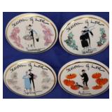 4pc P. Buckley Moss Set of Seasons Pins