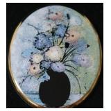 P Buckley Moss Flowers Pin