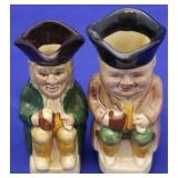 5pc Vintage Toby Mugs