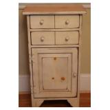 Painted 2-Drawer Cabinet Stand