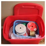 Tote of Crafting Supplies