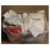 Tote of Assorted Linens