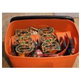 Tote of Assorted Fall Decorations