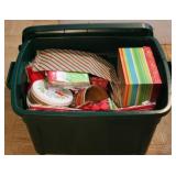 Tote of Assorted Christmas Items