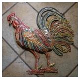 Metal Rooster Wall Hanging