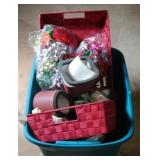 Tote of Assorted Items
