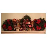 Lot of Wreathes & Flower Arrangements