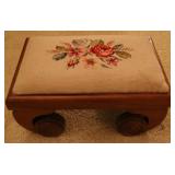Needlepoint Footstool
