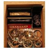 Tray Lot of Assorted Costume Jewelry