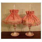 Pair of Hand Painted Lamps