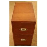 2-Drawer Wood File Cabinet