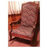 Wood/Upholstered Rocking Chair