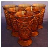 Fostoria American Amber Glasses (6pc)