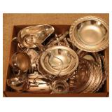 Tray Lot of Assorted Items (silver plated)