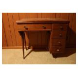 Singer Sewing Machine w/Cabinet & Contents