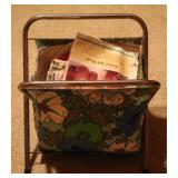 Mid-Century Magazine Stand w/contents