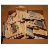 Box Lot of Assorted Sewing Items & Patterns