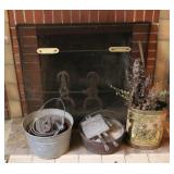 Lot of Assorted Fireplace Items