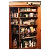 Contents Only of Wood Cabinet