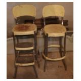 Pair of Vintage Metal Stools/ladder