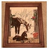 Vintage Framed Embroidery