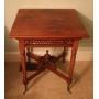 Carved Spindle Leg Table