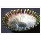 Carnival Glass Bowl - 8" round