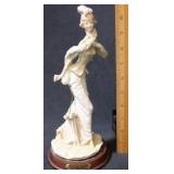 A. Belcari Statue on Wood Base