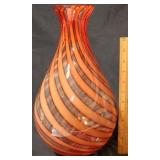 Dynasty Gallery Swirl Art Glass Vase