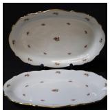Pair Margarete Bavarian 13" Platters - 2pc.