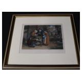 "The First Day of Oysters" Framed Print - 17"x16"