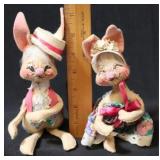 Pair Anna Lee Bunnies - 2pc.