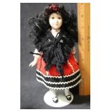 Vintage Doll with Stand