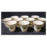 Set of 10 Lenox Holiday Mugs - 10pc.