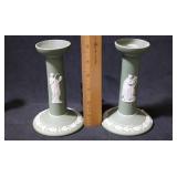Pair of Wedgwood Candle Holders - 2pc.